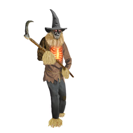 Haunted Living 12-ft Lighted Animatronic Scarecrow