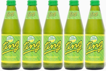 Ting, Sparkling Jamaican Grapefruit Flavored Beverage Glass Bottle