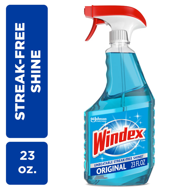 Windex® Glass Window Cleaner, Original Blue, Spray Bottle, 23 fl oz, 1 Count