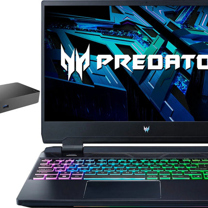 Predator Helios 300 Gaming/Entertainment Laptop (Intel I7-12700H 14-Core, 15.6In 165Hz Full HD (1920X1080), NVIDIA Geforce RTX 3060, Win 11 Home) with WD19S 180W Dock