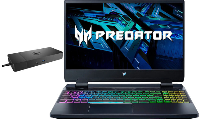 Predator Helios 300 Gaming/Entertainment Laptop (Intel I7-12700H 14-Core, 15.6In 165Hz Full HD (1920X1080), NVIDIA Geforce RTX 3060, Win 11 Home) with WD19S 180W Dock