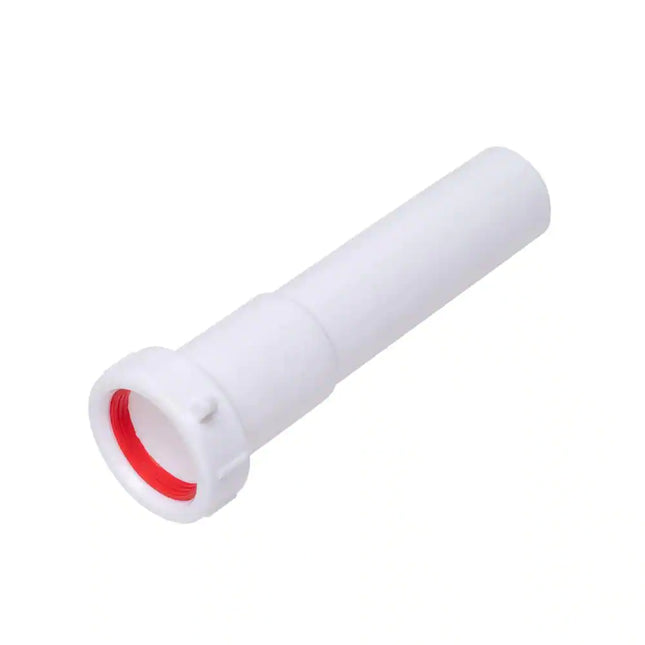 1-1/2 In. X 6 In. White Plastic Slip-Joint Sink Drain Extension Tube