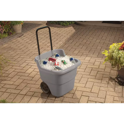 15 Gal. Portable Resin Gray Lawn Cart