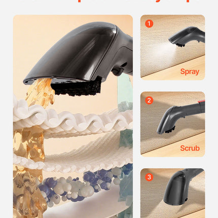 Portable Carpet Cleaner Machine Dual-Water Tank 11.5Kpa Upholstery Cleaner