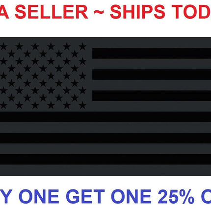 3X5Ft All Black American Flag US Black Flag Tactical No Quarter Blackout USA