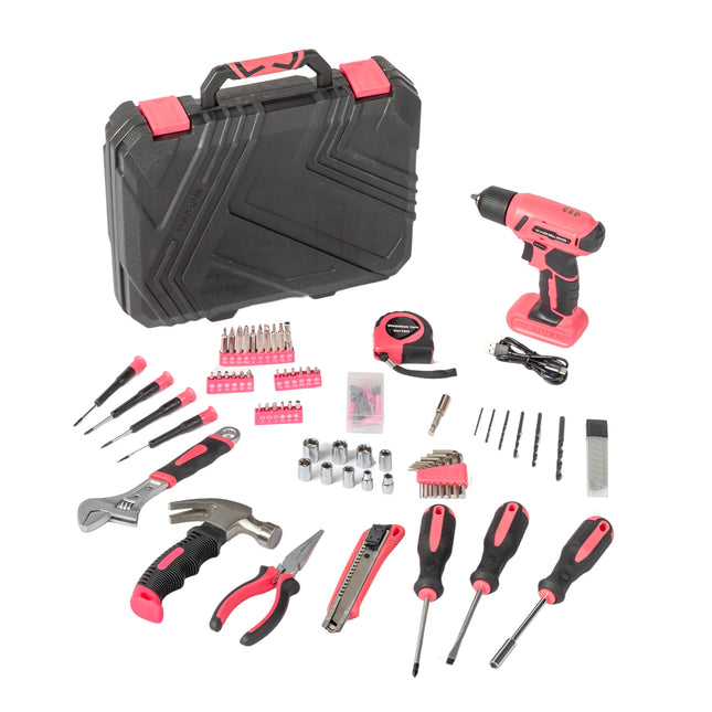 146pcs 8v Electric Drill Plastic Box Tool Set