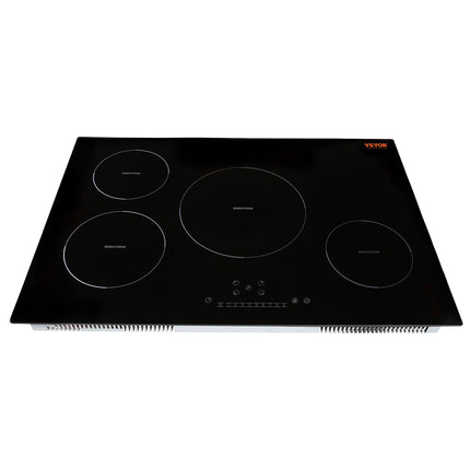 Electric Cooktop, 4 Burners, 30 Induction Stove Top, Built-in Magnetic Cooktop 7500W, 9 Heating Level Multifunctional Burner, LED Touch Screen With Child Lock  Over-Temperature Protection
