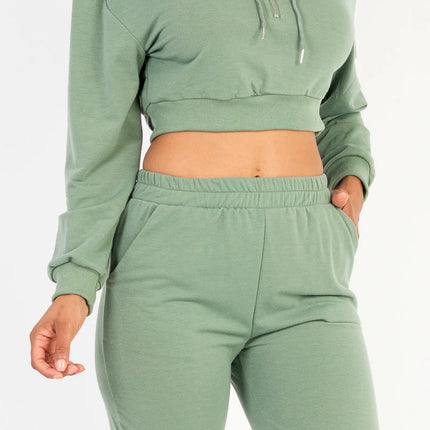 French Terry Half Zip Hoodie and Joggers Set (CAPELLA)