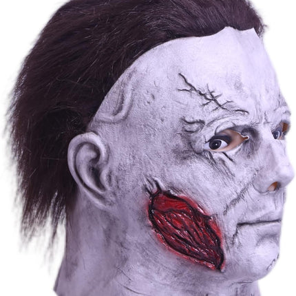 Michael Myers Mask Horror Halloween Michael Myers Scary Cosplay Mask Full Head Adult Size