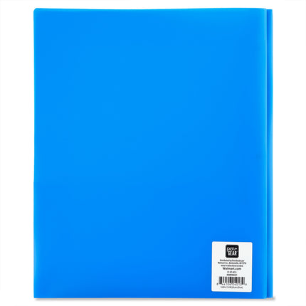 3-Prong 2-Pocket Poly Folder, Blue