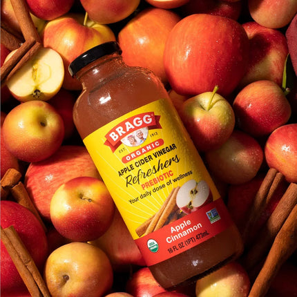 Organic Apple Cider Vinegar Refresher, Apple Cinnamon, 16 Fl Oz