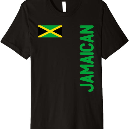 Jamaican Flag and Jamaica Roots Premium T-Shirt