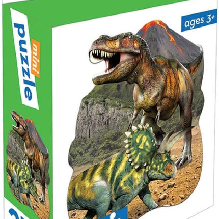 Dinosaur World 24-Piece Die-Cut Shaped Mini Puzzle for Kids