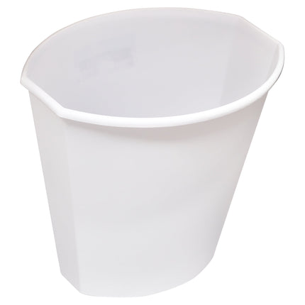 2.5 Gal. Wastebasket Plastic, White