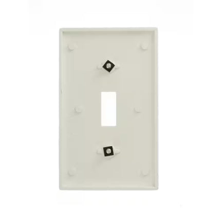 1-Gang White Toggle Plastic Standard Wall Plate (1-Pack) 88001-00W