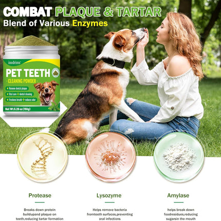 Pet Dental Powder - Freshens Breath, Protects Gums And Strengthens Teeth. An Essential For Daily Oral Care And General Dental Care.