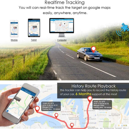 4G GPS Tracker for Vehicles Hidden Magnetic Vehicles GPS Tracker Locator Real Time GPS Tracker for Car Motorcycles Trucks with Anti-Theft Alarm,Stand by 50 Days Super Cheap $5 Monthly Fee - 4G TK905