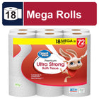 Ultra Strong Toilet Paper, 18 Mega Rolls