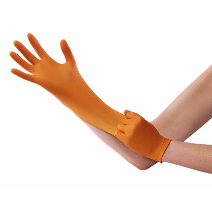 50-Count One Size Fits All Nitrile Disposable Cleaning Gloves