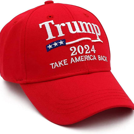 Trump 2024 Hat Keep America Great Take America Back Hat with USA Flag Embroidery Adjustable Baseball Cap