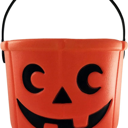 Halloween Pumpkin String Lights with Pumpkin Candy Bucket, 30 LED 16.4Ft, 8 Modes Timer Waterproof Orange Jack-O-Lantern, Outdoor and Indoor Halloween Decorations