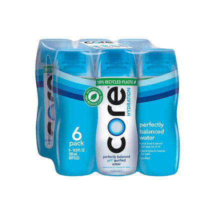 CORE Hydration Perfectly Balanced Drinking Water, 0.5 L Bottles, 6 Count