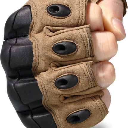 Tactical Fingerless Gloves for Motorbike Motorcycle Cycling Climbing Hiking Hunting Gloves