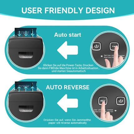 Woolsche Paper Shredder For Home,18-Sheets Cross Cut With 5.28 Gallon Pull Out Bin,P-4 Security Level, Shred Paper And Credit Card And CD,Ultra-quiet