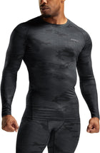 1 or 3 Pack Men'S UPF 50+ Long Sleeve Compression Shirts, Athletic Workout Shirt, Water Sports Rash Guard