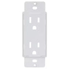 1-Gang Duplex Cover-Up Plastic Wall Plate Adapter, White (Textured/Paintable Finish)