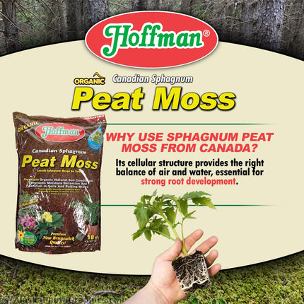 Canadian Sphagnum Peat Moss Soil Conditioner, 18 Quart Bag