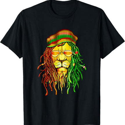 Reggae Music Lovers Tshirt, Jamaican Lion T-Shirt T-Shirt