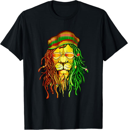 Reggae Music Lovers Tshirt, Jamaican Lion T-Shirt T-Shirt