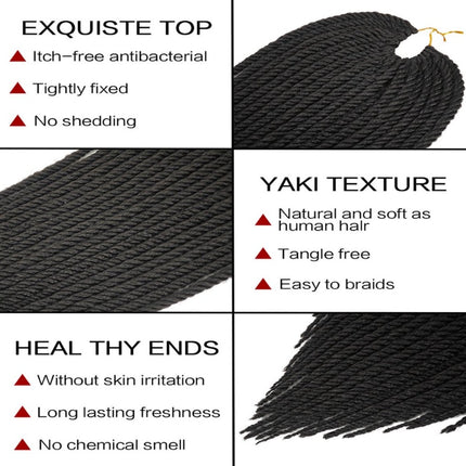 FOUR STRAND SENEGAL TWIST Senegalese Twist Crochet Hair Braids