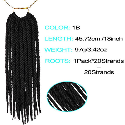 FOUR STRAND SENEGAL TWIST Senegalese Twist Crochet Hair Braids