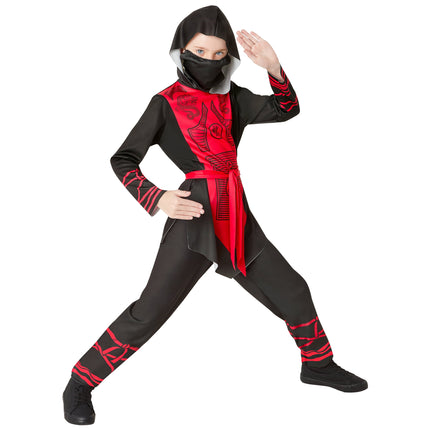 Ninja Halloween Costume for Children, Girls Size M (7.8), by