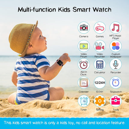 Smart Watch for Kids - Toys for 3-10 Year Old Girls Touchscreen Toddler Watch with Camera, 16 Games, Music Player, Kids Watches Electronics Educational Toys Birthday Gifts for Girls Ages 4 5 6 7 8 9