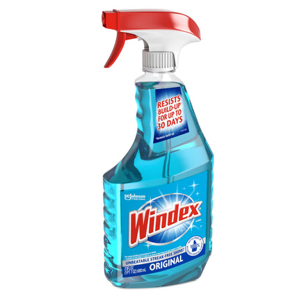 Windex® Glass Window Cleaner, Original Blue, Spray Bottle, 23 fl oz, 1 Count