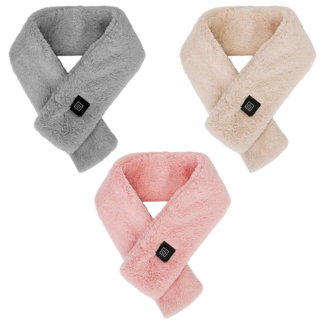 Electric Heated Scarf USB Heating Neck Wrap Unisex Winter Heated Neck Shawl Soft Warm Scarves With 3 Heating Modes
