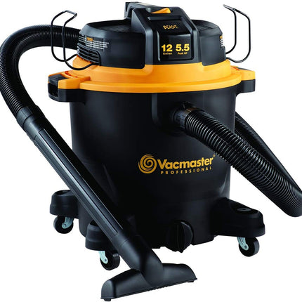 Professional - Professional Wet/Dry Vac, 12 Gallon, Beast Series, 5.5 HP 2-1/2" Hose (VJH1211PF0201) , Black