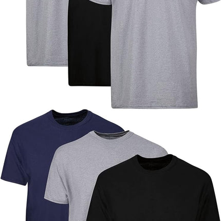 Men'S Cotton, Moisture-Wicking Crew Tee Undershirts, Multi-Packs Available