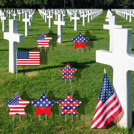 8Pcs 4th Of July Yard Signs