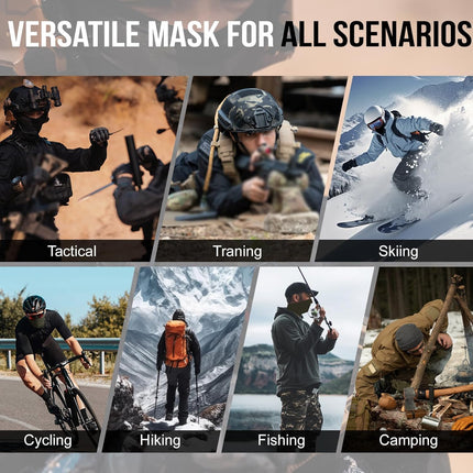 Balaclava Face Mask Men, Women'S Full Head Wrap Motorcycle Cooling Neck Gaiter Tactical Hood for Hiking Cycling