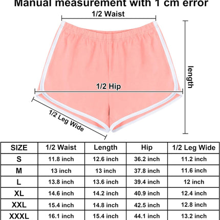 4 Pack Yoga Short Pants Cotton Sports Shorts Gym Dance Lounge Shorts Dolphin Running Athletic Shorts for Women