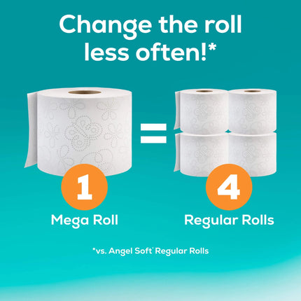 Toilet Paper, 48 Mega Rolls, Scented Linen Tube, 2-Ply Toilet Tissue