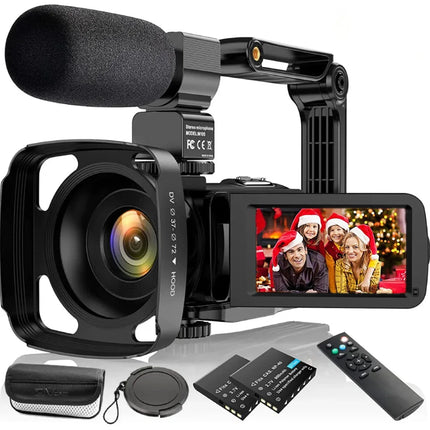 Video Camera Camcorder 2.7K for Youtube Vlogging Digital Camera IPS 36MP 16X Digital Zoom Camera Recorder