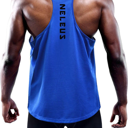 Men'S Workout Running Tank Top Sleeveless Gym Athletic Shirts