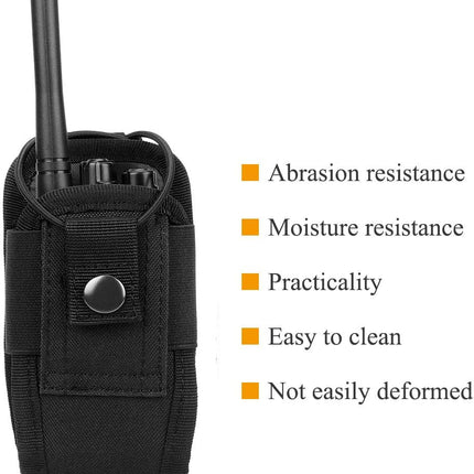 Molle Radio Holder Walkie Talkie Pouch Case for Duty Belt Radio Holster Tactical Hunting Intercom Bag