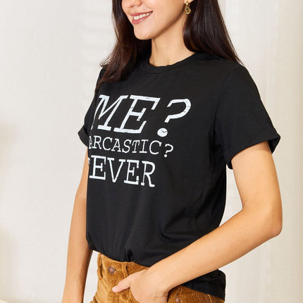 Simply Love Letter Graphic Round Neck T-Shirt