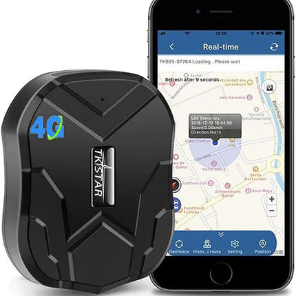 4G GPS Tracker for Vehicles Hidden Magnetic Vehicles GPS Tracker Locator Real Time GPS Tracker for Car Motorcycles Trucks with Anti-Theft Alarm,Stand by 50 Days Super Cheap $5 Monthly Fee - 4G TK905